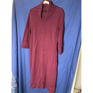 Talbots Burgundy Sweater Dress L